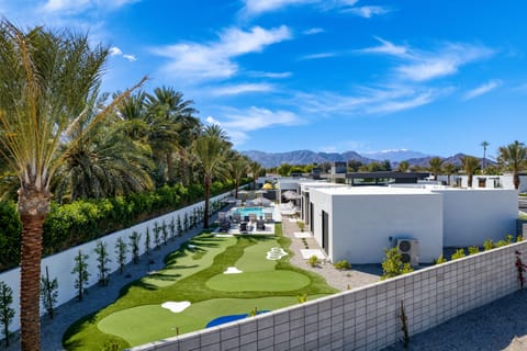 Your villa features a private putting green.