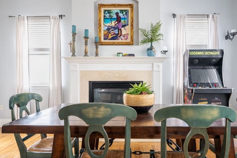 Stylish interior accents.