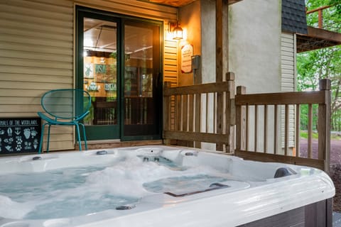 Soak in our inviting hot tub.