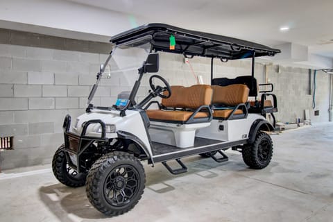 Golf cart available to rent for $155 per night.