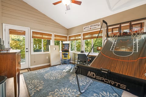 Game room and office.