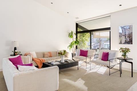 Natural light in the living room.