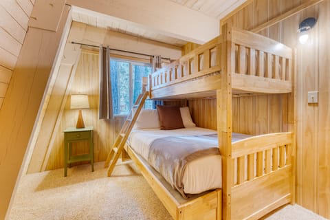 Bedroom 4 features a twin-over-queen bunk bed.