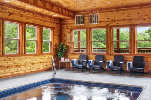 Kick back on the pool loungers by the indoor pool.