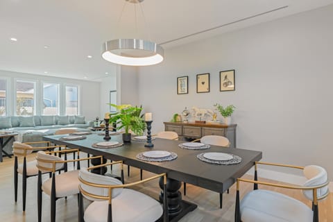 Elegant dining area.