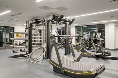 State-of-the-art fitness center with a yoga room and movement studio.
