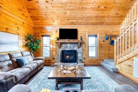 This spacious living room is the perfect blend of comfort and style.