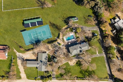 Outdoor oasis with a private pool.
