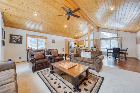 Bright and open living space.