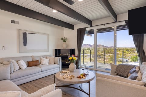 Inviting and spacious living room.