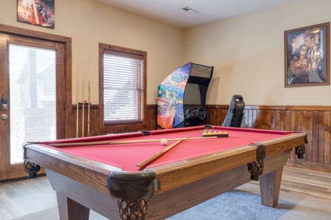 Rack 'em up for a fun game of pool in the spacious game room.