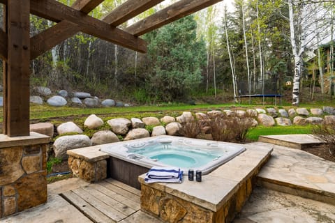 Relax in your private hot tub.