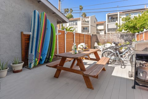 Bikes, an al fresco dining table, surfing boards, and more!
