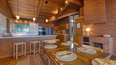 Kitchen stocked with essentials.