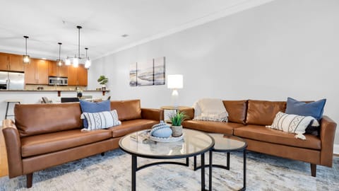 Bright and airy living space.