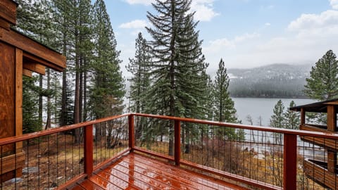 Your front-row seat to Tahoe’s towering pines and sparkling lake views.