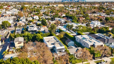 Aerial view of the neighborhood.