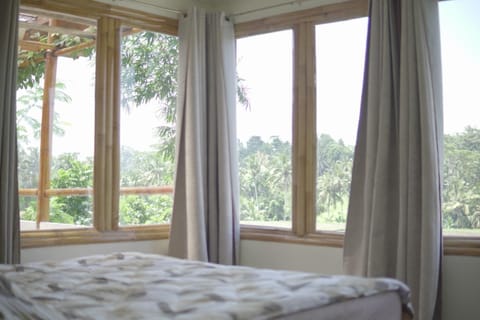 Bed, Garden, Photo of the whole room, Bedroom, Garden view