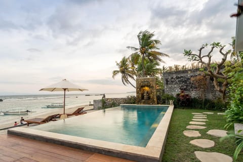 Property building, View (from property/room), Beach, Sea view, Swimming pool