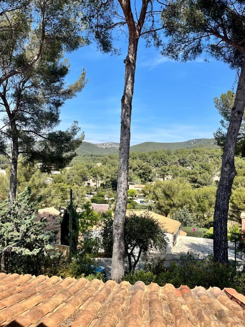 Villa 5 pièces Sanary - 12 min à pied plage Bandol Lido - 350 m carres jardin - Climatisation - Vue Montagne du Gros cerveau - la pinède House in Sanary-sur-Mer