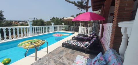 Patio, Day, View (from property/room), Balcony/Terrace, Garden view, Pool view, Swimming pool, sunbed