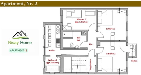 Nisay Home - 4 Room Apartment - Nr2 Apartment in Ludwigsburg