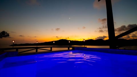 View (from property/room), Pool view, Sea view, Swimming pool, Sunset