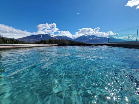 Natural landscape, Mountain view, Pool view, Swimming pool