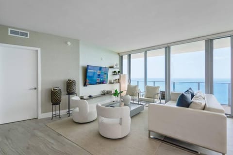 Living room, Seating area, Sea view