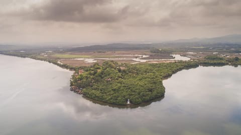 Nearby landmark, Natural landscape, Bird's eye view, River view