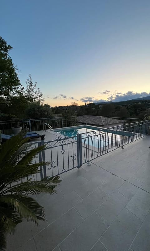 Natural landscape, Mountain view, Pool view, Swimming pool, Sunset