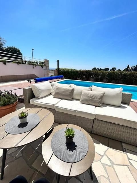 Patio, Pool view