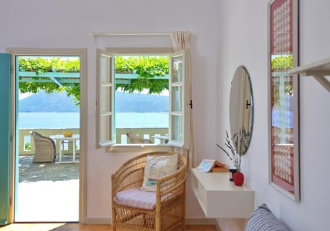 Living room, Seating area, Sea view