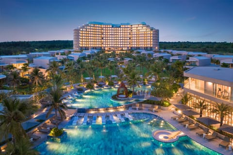 Property building, Night, Swimming pool, Sunset