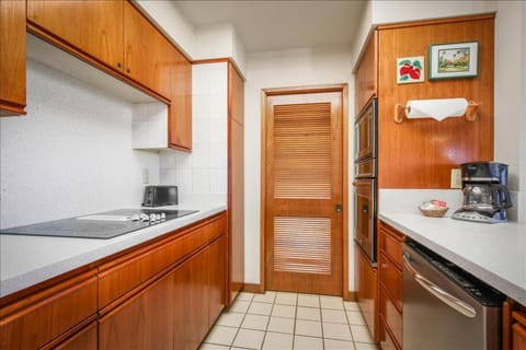 Kitchen or kitchenette, oven, stove