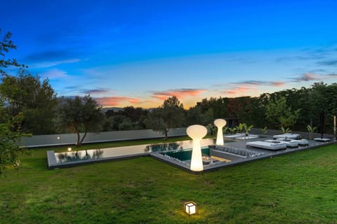 Swimming pool, Sunset