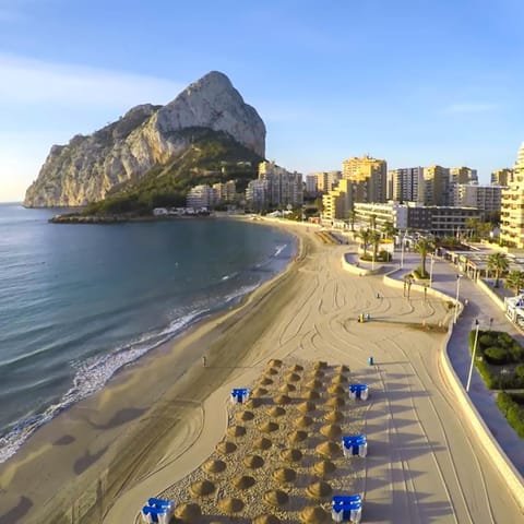 Beach, Mountain view, Sea view