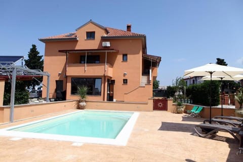 Property building, Patio, Swimming pool