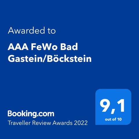 AAA FeWo Bad Gastein/Böckstein Condo in Bad Hofgastein