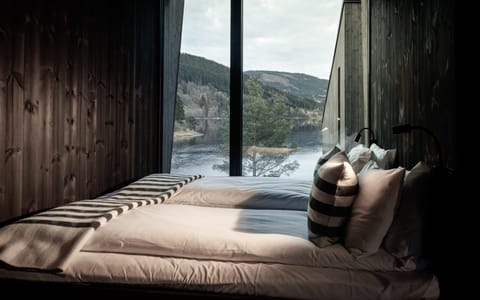 Bed, Natural landscape, Bedroom