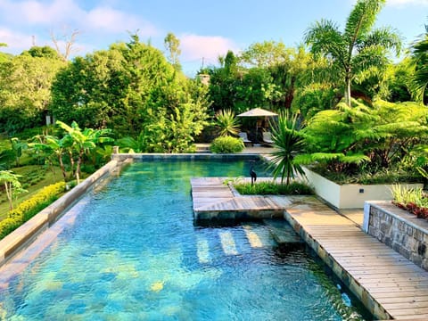 Day, Natural landscape, Garden view, Pool view, Swimming pool, sunbed