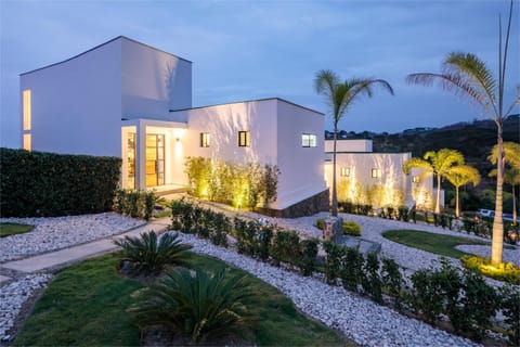 Property building, Night, Garden, Garden, Garden view