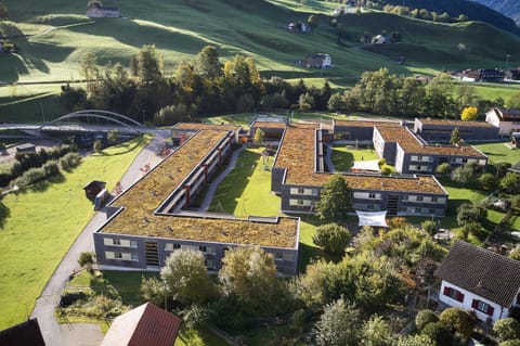 Property building, Bird's eye view, Summer