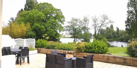 Patio, Balcony/Terrace, Garden view, Lake view