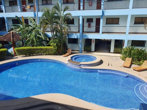 View (from property/room), Swimming pool, sunbed