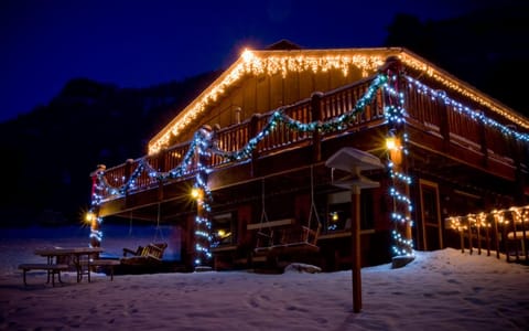 Property building, Natural landscape, Winter, Mountain view