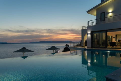 Sea view, Swimming pool, Sunset