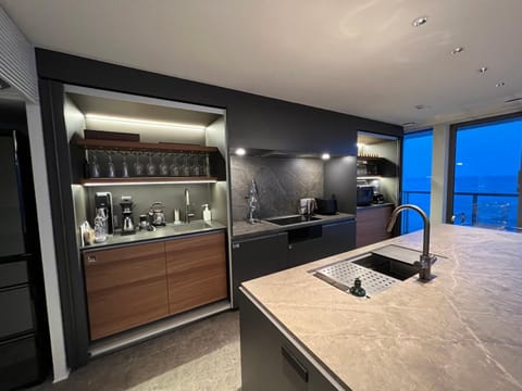 Coffee/tea facilities, Kitchen or kitchenette, minibar, kitchen