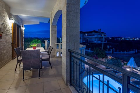 Night, Balcony/Terrace, Pool view