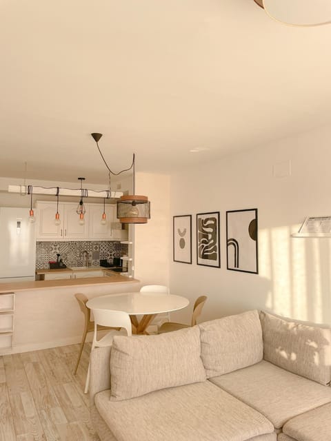 Kitchen or kitchenette, Living room, Dining area